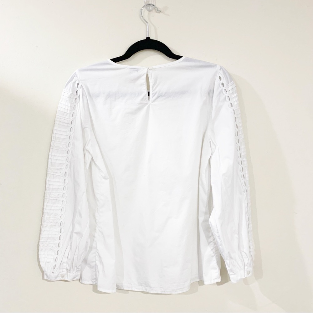 J.Crew Factory White Blouse Size Extra Small - Picture 2 of 4
